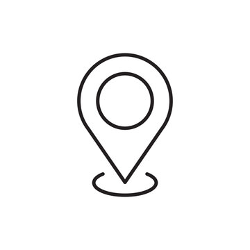 Destination point vector icon. Location in map tag flat sign design. Navigation icon. Position mark sign. Geo location point icon. Geolocation flat symbol pictogram. UX UI location icon