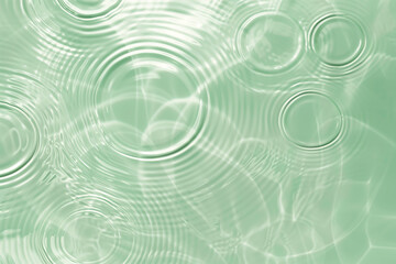 Tranquil mint green water ripple effect - 785650561