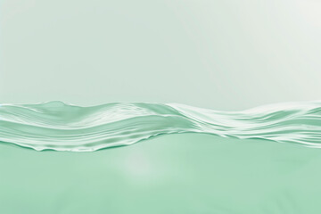 Tranquil mint green water ripple effect - 785650766