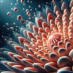 Fototapeta premium Golden Seeds of Life: A Radiant Burst of Energy and Growth in Nature’s Dance