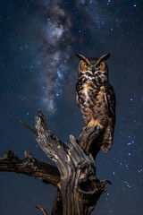 The Night Watcher: Symbolic Representation of Wisdom through an Owl