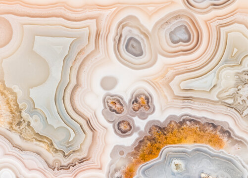 Exquisite patterns of Moroccan Agate in macro photography