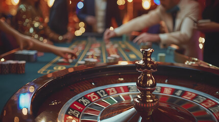 Elegant Evening At The Roulette Table