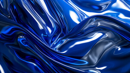 Deep blue and silver, abstract background, styled for sharp contrast and a serene ambiance