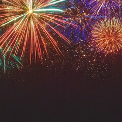 Diwali fireworks in the sky