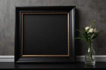 photo frame with flowers