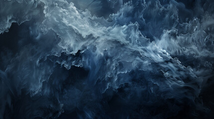 Midnight blue and stormy grey, abstract background, styled for subtle contrast and a contemplative ambiance - obrazy, fototapety, plakaty