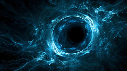Blue Nebulous Vortex in Deep Space - obrazy, fototapety, plakaty