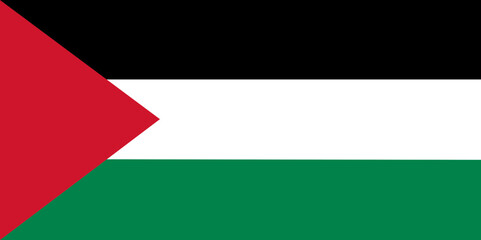 Palestine national flag icon flat vector isolated on transparent background. Save Gaza, Free Palestine country symbol stand with Palestine. Middle East West Asia. Capital name Jerusalem