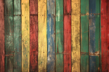 Vintage Multicolor Wooden Panel Texture. Rustic Painted Wood Plank Wall Background