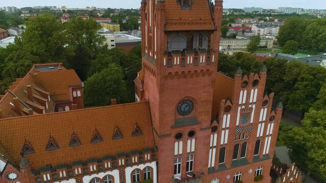 Council Slupsk Ratusz Urzad Miasta Plac Zwyciestwa Aerial View Poland