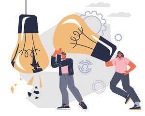 Effective business risk management solutions to increase companies resilience to crises. Proactive management strategy and crisis management concept in flat vector illustration isolated on white.