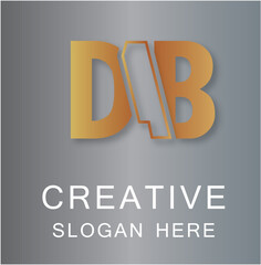 DAB Three Letter Logo Creative	