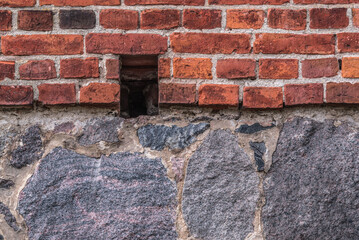 WALL - Building construction with stones and bricks