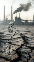 Climate Catastrophe: Industrial Pollution leads to Desolate, Drought-Ridden Landscapes
