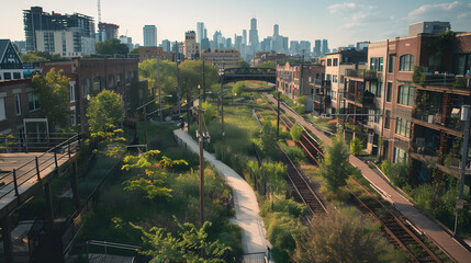 A community-driven urban renewal project transforming an abandoned rail line into a linear park and cultural trail reconnecting neighborhoods and providing a green artery for the city.
