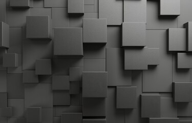Array of Cubes in Black and White