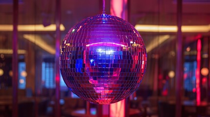 Funky disco ball with a modern upgrade  AI generated illustration