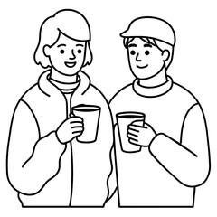 person drinking coffee