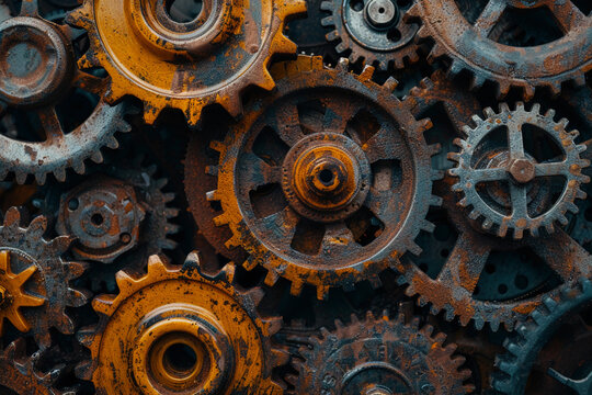 mechanic gear wheels.steampunk background
