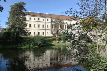 Obraz premium Schloss und Sternbruecke in Weimar