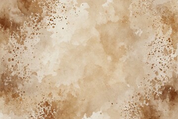 Watercolor beige background with strong paint texture - obrazy, fototapety, plakaty