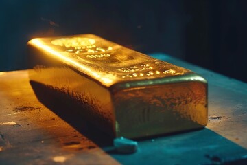 gold bar and coin
