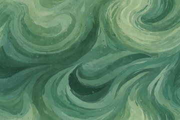acrylic green swirls with strong paint texture, background