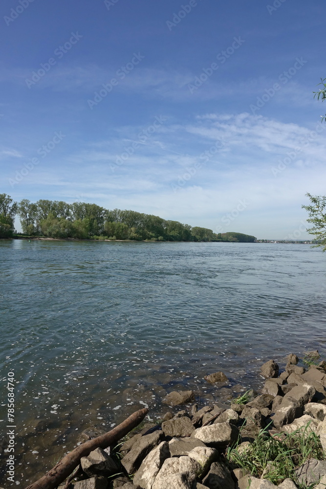 Sticker Rhein bei Biebesheim