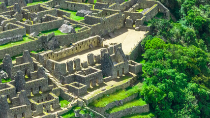 Machu Picchu, Peru. Aerial view.