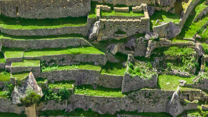 Machu Picchu, Peru. Aerial view.