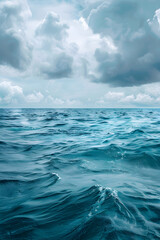 Fototapeta na wymiar Harmonious Interplay of Ocean and Sky in an Oceanic Climate