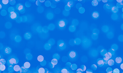 Blue bokeh background banner, for Party, greetings, poster, ad, events, and various design works