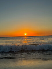Beautiful beach sunset in Flamingo, Costa Rica