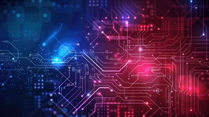 Obraz premium A high-tech digital background with a detailed texture resembling a technology circuit board