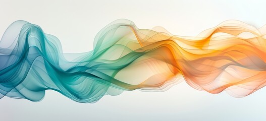Vibrant Abstract Wave Art for Education and AI Research Generative AI - obrazy, fototapety, plakaty