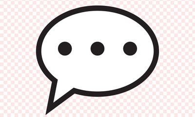 Chat vector icon. Talk bubble speech icon. Blank empty bubbles vector design elements.
