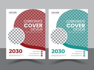 Facebook cover design poster a4 catalog or Corporate book cover design template.