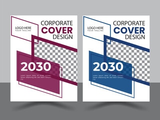 Facebook cover design poster a4 catalog or Corporate book cover design template.