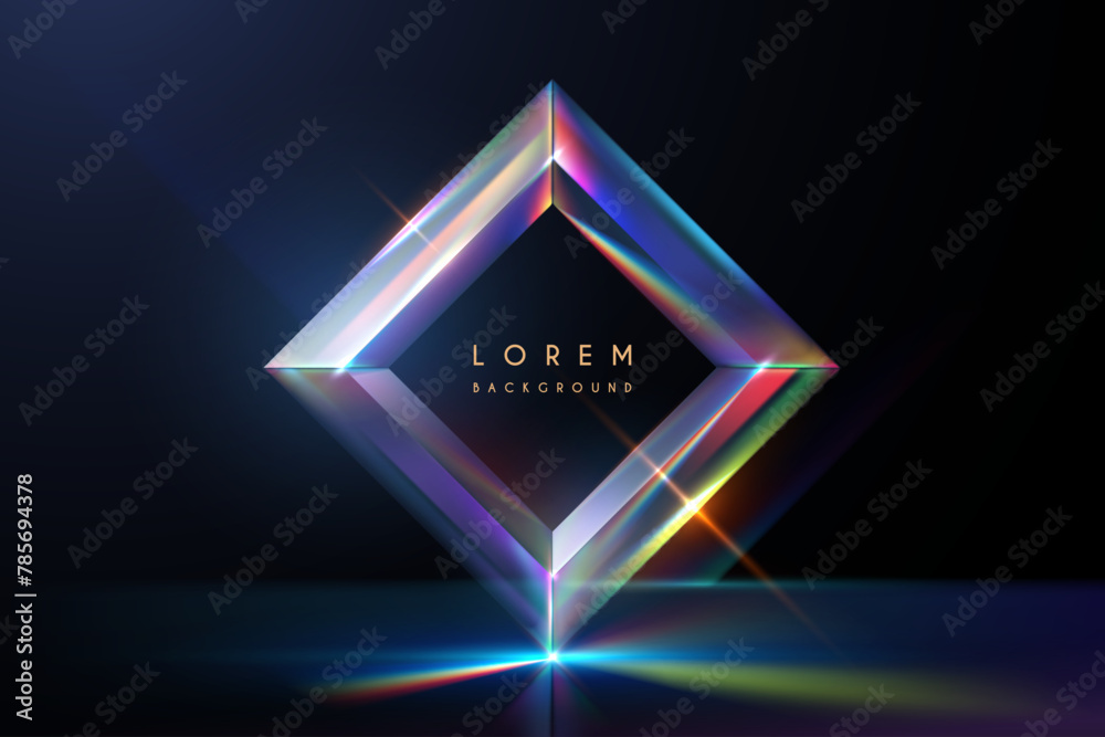 Canvas Prints crystal frame with light effects