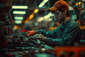 worker at work in factory