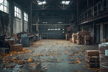 Fototapete Rund warehouse interior © Ale