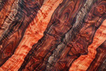 polished rosewood with rich red and brown hues - obrazy, fototapety, plakaty