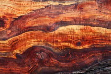 redwood with its deep reddish-brown tones