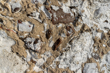 old damaged destructible building wall