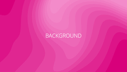 Pink abstract background with sharp wavy lines and gradient transition, dynamic swirl shape. Inclined bends	 - obrazy, fototapety, plakaty