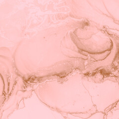 Obraz premium Alcohol Ink. Stone Card. Pastel Liquid Acrylic.