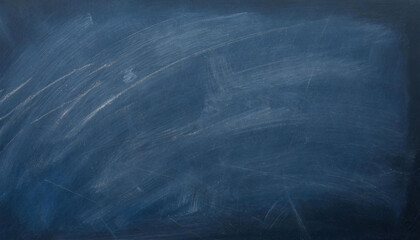 Dark blue chalkboard with visible traces of erased chalk, showing a clean yet used texture.