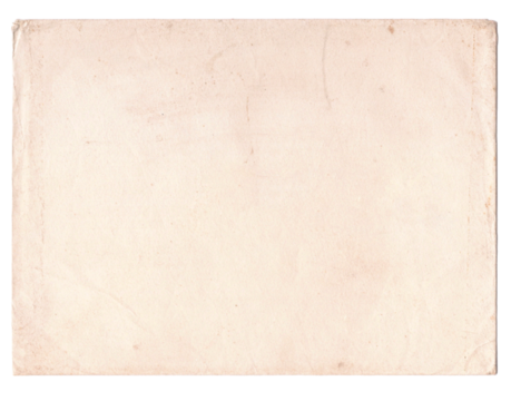 Old envelope front side view