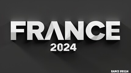 FRANCE 2024 logo made with Ai generative technology